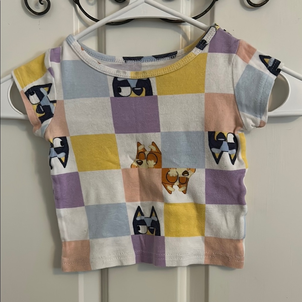 Bluey Checkered Kids Tee